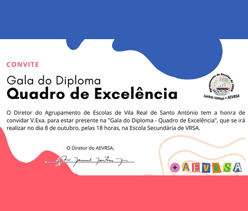 Gala do Diploma - Quadro de Excelencia